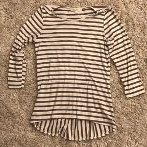 Striped Mocha/Beige Top